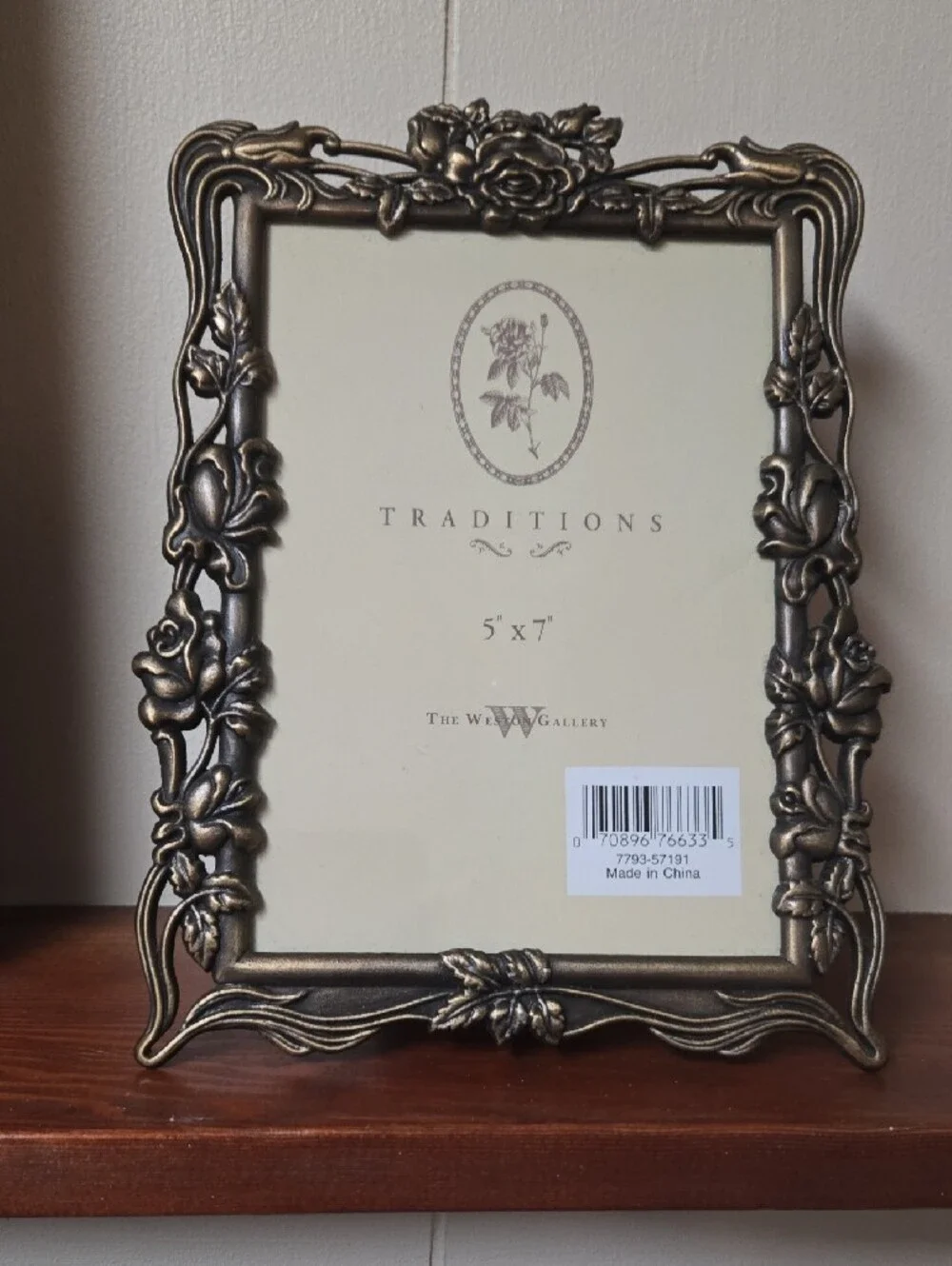 Traditions Ornate Gold 5x7 Photo Frame
